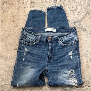 Distressed Blue Jeans for Women
